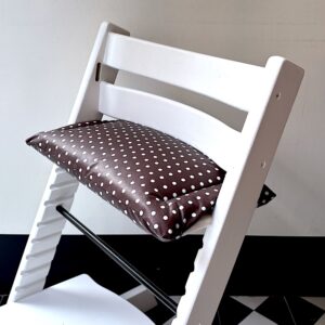 Gecoat zitkussen Dark Brown voor tripp trapp kinderstoel