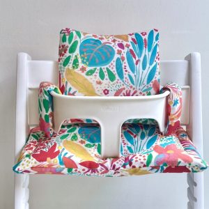 Gecoate Flower Art kussens voor de Tripp Trapp kinderstoel