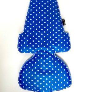 Blue white dots inlay kussen voor de bobike maxi