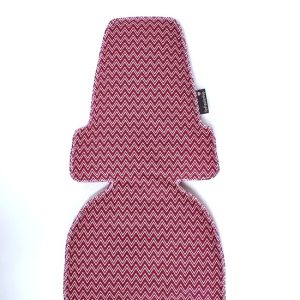 Rood zigzag inlay kussen voor bobike mini