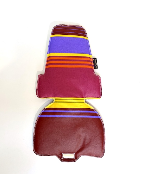 Multi stripe inlay kussen voor de bobike mini