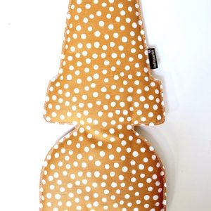 Dots okergeel inlay kussen voor de bobike mini
