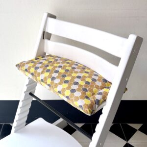Honeycomb gecoat zitkussen voor Tripp Trapp kinderstoel