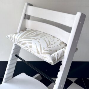 Palm beige wit gecoat zitkussen voor de triptrap kinderstoel
