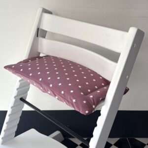 Gecoat zitkussen voor tripp trapp stoel 'vintage pink'