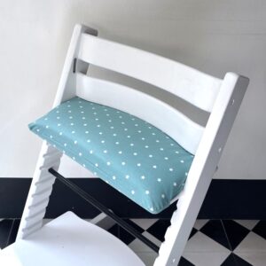 Gecoat zitkussen seablue voor stokke tripp trapp kinderstoel